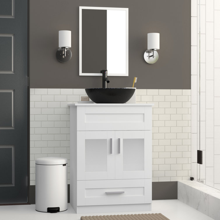 Zipcode Design™ Bevilacqua 24" Single Bathroom Vanity Set with Mirror Wayfair.ca